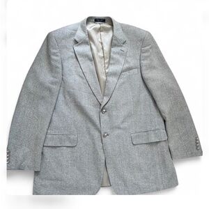 Vintage Bert Pulitzer 100% silk textured tweed men’s blazer jacket sport coat 46